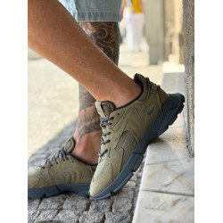 Sapatilha Lacoste em tecido e camurça