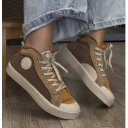 Sapatilha Sanjo multicor em bombazine